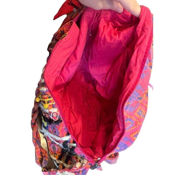 Revolve Stela9 krishna boho hippie festival duffle shoulder bag travel pink - Picture 9 of 9